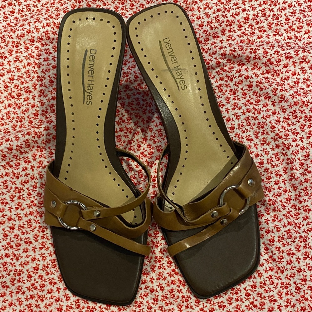 Denver Hayes Tan and Brown Women's Sandals